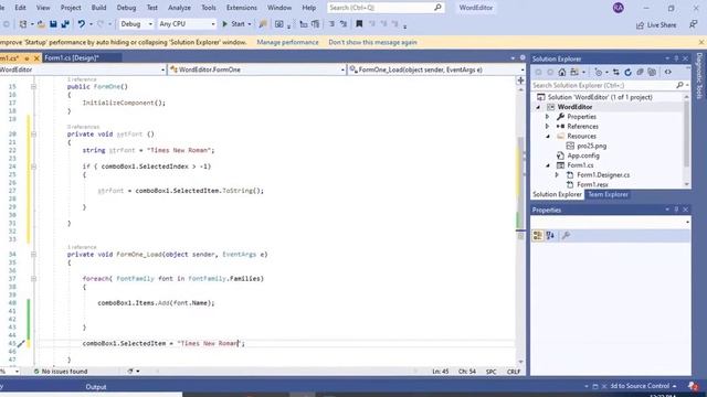 Word Editor Application - C# Windows Forms смотреть онлайн