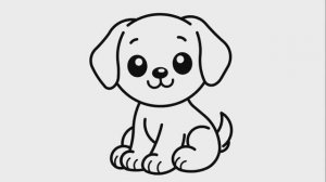 КАК ЛЕГКО НАРИСОВАТЬ ЩЕНКА | СОБАКУ