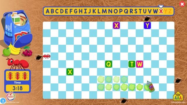 Munch-a-Lunch Alphabet Picnic on Anywhere Teacher - Cute Ant Game Teaches Letters A-Z смотреть онлайн