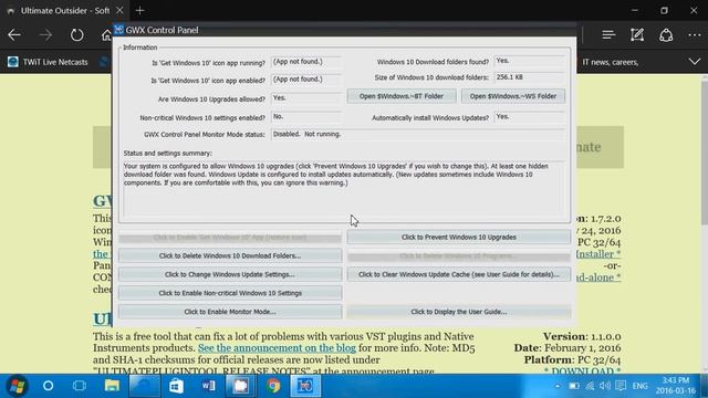 How to prevent the Windows 10 annoying upgrade icon and upgrade using GWX Control panel смотреть онлайн