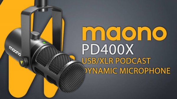 MAONO PD400X USB XLR — ПОЧТИ ПРОФЕССИОНАЛЬНЫЙ МИКРОФОН ДЛЯ ПОДКАСТОВ И СТРИМОВ. СРАВНЕНИЕ USB И XLR