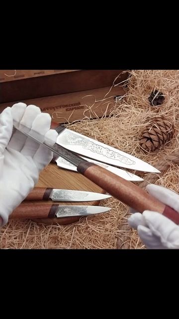 Набор кухонных ножей «Империя-5». Сталь ЭИ-107. Рукоять - сапеле смотреть онлайн