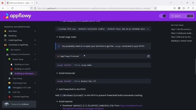 Setting Up AppFlowy from Source in Windows 11. смотреть онлайн