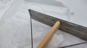 Чистим снег с крыши беседки и теплиц. Приспособление для чистки снега за 5 минут!