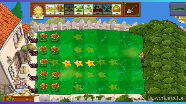 PvZ HD Android minijuego (viendo a las estrellas) смотреть онлайн