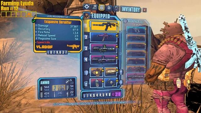 Borderlands 2 | Salvador Vladof Allegiance Playthrough Funny Moments And Drops | Day #11 смотреть онлайн