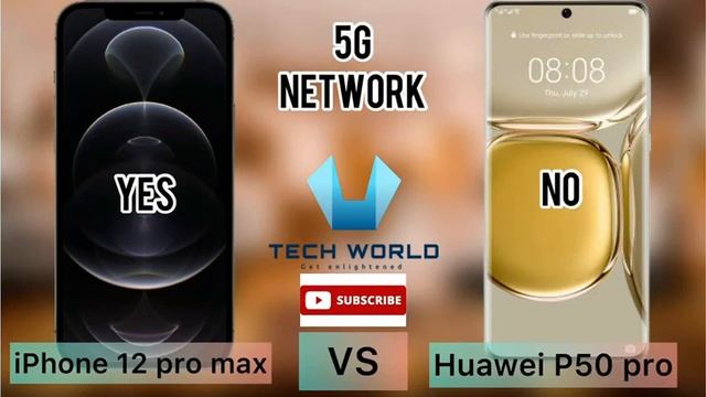 iPhone 12 pro max VS Huawei P50 Pro/Comparison смотреть онлайн