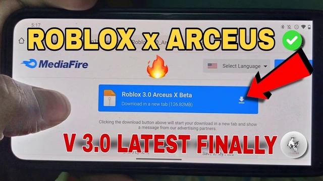 Roblox Arceus X  V3 Apk Direct Link Download Mediafire New Update ! 17 November  2022