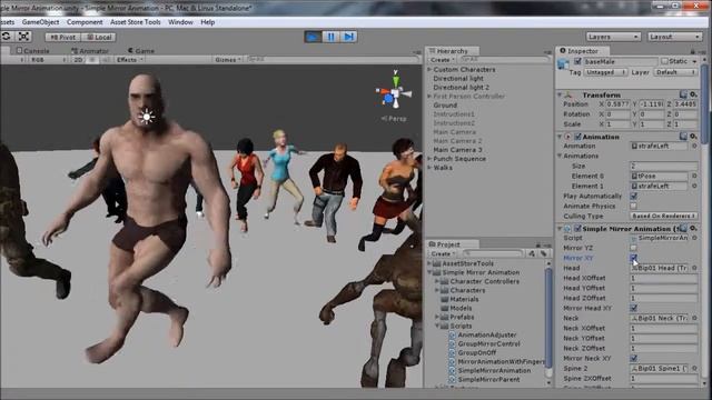 Simple Mirror Animation - Unity Asset Store смотреть онлайн