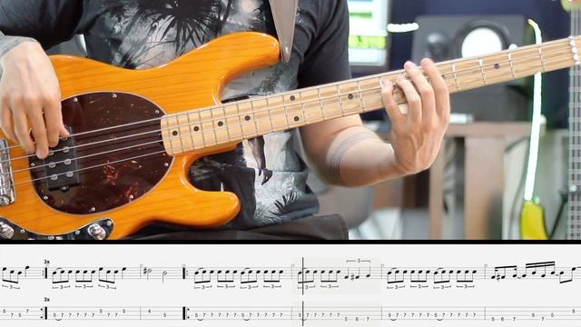 Dissident Agressor BASS from JUDAS PRIEST (sheet/tab included) @robsonbaroli смотреть онлайн
