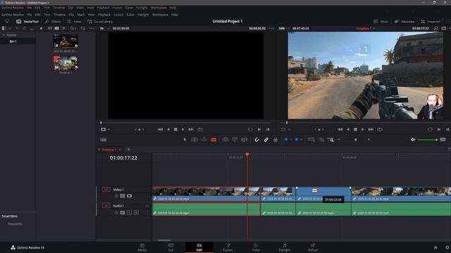 How To Cut in DaVinci Resolve 18.1.2 Full tutorial (Windows) смотреть онлайн