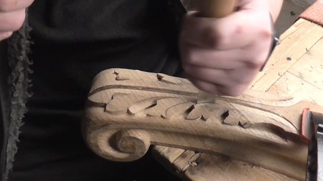 How to make a carving of a handrail on a staircase, wood carving смотреть онлайн