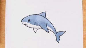 Как нарисовать АКУЛУ за 5 МИНУТ! 🎨 ЛЕГКИЙ и увлекательный урок