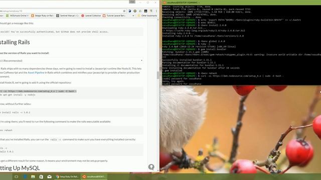 Tutorial Setup Ruby On Rails di Windows 10 смотреть онлайн