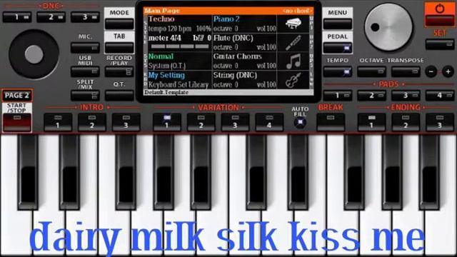 Dairy milk silk...add...tone...playing on org 2018 android app...keybord by:-Jigar parmar смотреть онлайн