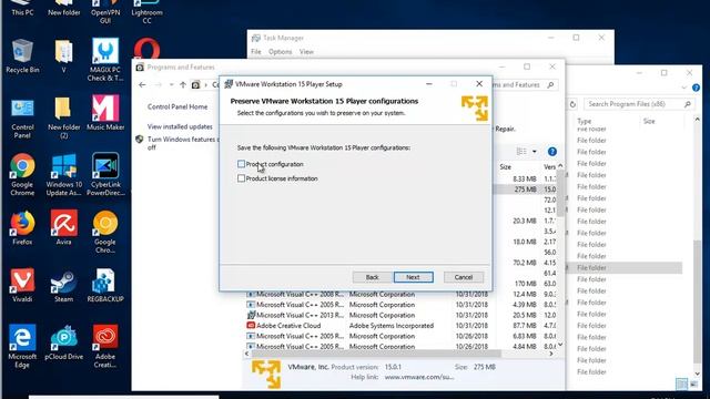 Uninstall VMware Workstation Player 15 in Windows 10 смотреть онлайн