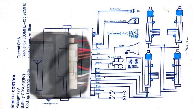 KEYLESS ENTRY SYSTEM | CSD502YW | Operation Desription смотреть онлайн