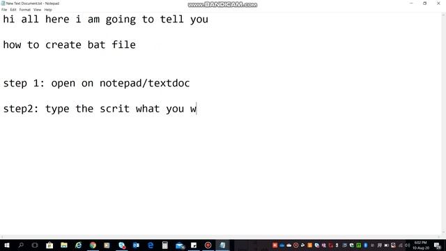 how to create bat file in windows without software , # without software , #batfile смотреть онлайн