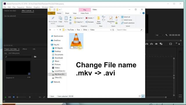 How To Import mkv file into Adobe Premiere Pro CC 2018 | Premiere Essential смотреть онлайн