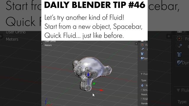 Daily Blender Tip 46 - 2 Types Of Quick Fluids смотреть онлайн