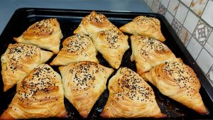 САМСА с Курицей. Удачное песочно - слоёное тесто и сочная начинка! Невероятно вкусная самса!