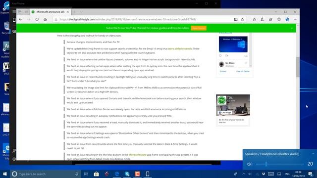 Hands on with Windows 10 Redstone 5 build 17741 смотреть онлайн