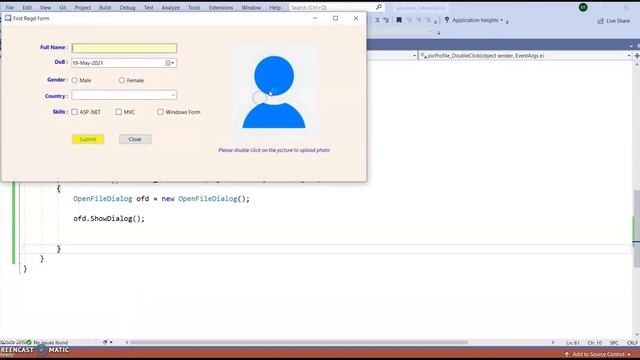 Picture box and its events and open file Dialog box in WinForms app on .NET Core Part-3 смотреть онлайн