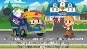 Concrete Mixer Truck VS Excavator | Robocar Poli's Repair Shop | Police Car Ambulance | KIGLE GAMES