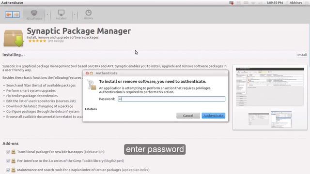 SYNAPTIC PACKAGE MANAGER for UBUNTU смотреть онлайн