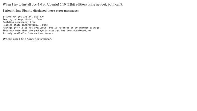 Ubuntu: How do I install gcc-4.6 on Ubuntu 15.10 (32bit edition)? (2 Solutions!!) смотреть онлайн