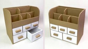 Мастер класс по созданию настольный органайзера. Сделай сам из картона
