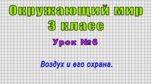 Окружающий мир 3 класс (Урок№6 - Воздух и его охрана.)