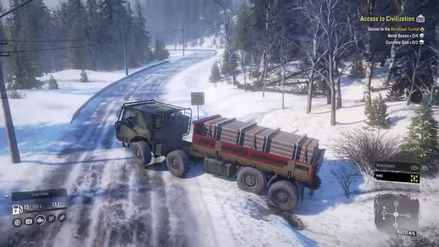 SnowRunner Haul and Hustle season 6 Access to Civilization Gateway to Yellowrock National Forest смотреть онлайн