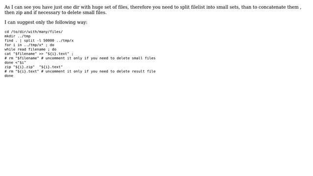 Unix & Linux: How to merge chunks of text files in a directory to one or more files? смотреть онлайн