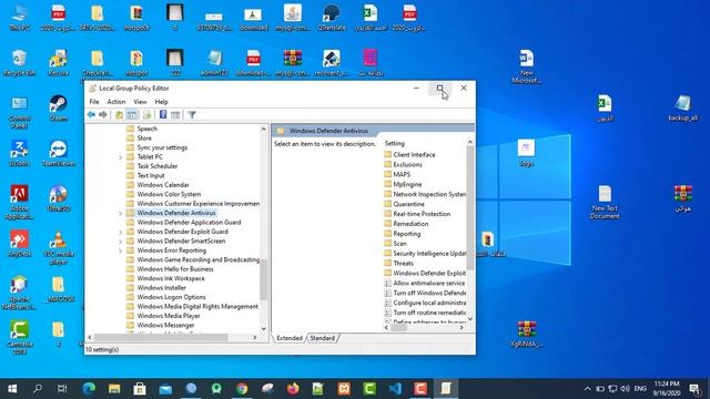 حذف وإيقاف ويندوز ديفندر بشكل نهائي فى ويندوز 10 delete Windows Defender Windows смотреть онлайн
