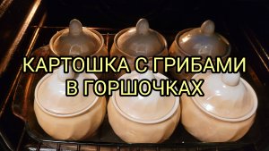 Готовим ароматное и вкусное блюдо в горшочках.