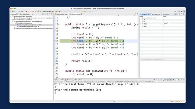 [HD] EECS1022 W21 - Java Tutorials - Week 2 - Part E - Using Debugger in Eclipse: Step Into & Out смотреть онлайн
