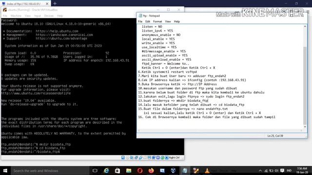 Install & Konfigurasi FTP (VSFTPD) di Ubuntu смотреть онлайн