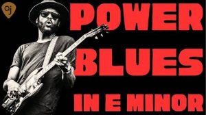 POWER BLUES ⧸ ROCK Jam Track in E Minor ｜ Guitar Backing Track