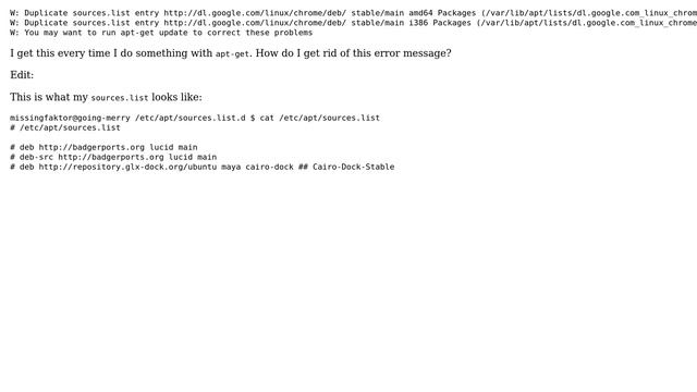 Ubuntu: apt-get update not solving the issue смотреть онлайн