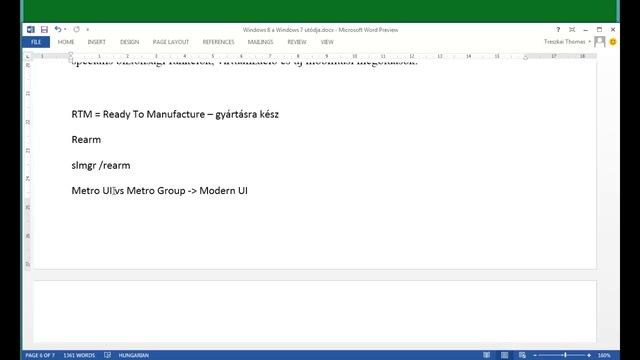 Windows 8 oktatóvideó 15.rész: Metro vagy Modern felület смотреть онлайн
