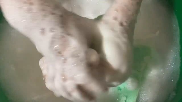 【ASMR】Fluffy Rinse☁️🩷🩵ふわふわのリンス🩷🩵