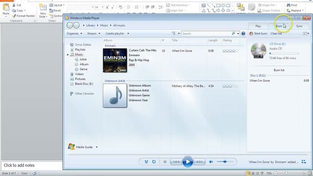 How to burn a CD using windows media player смотреть онлайн