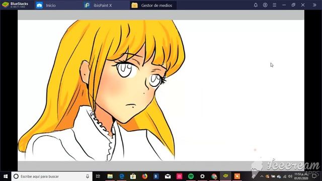 Dibujando con ibisPaint X en Pc смотреть онлайн