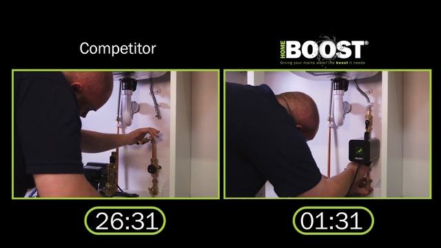 Salamander Pumps HomeBoost Pump Installation And Noise Comparison Video смотреть онлайн