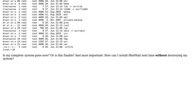 Unix & Linux: / Owned by postfix:root after installing iRedMail смотреть онлайн