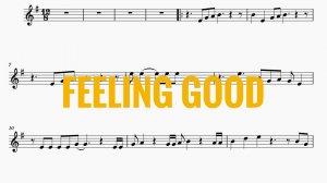 Feeling good Saxophone Alto Sheet ноты для альт саксофона