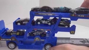 СИНИЙ АВТОВОЗ И ЧЕРНЫЕ МАШИНКИ | МАШИНКИ ДЛЯ МАЛЬЧИКОВ