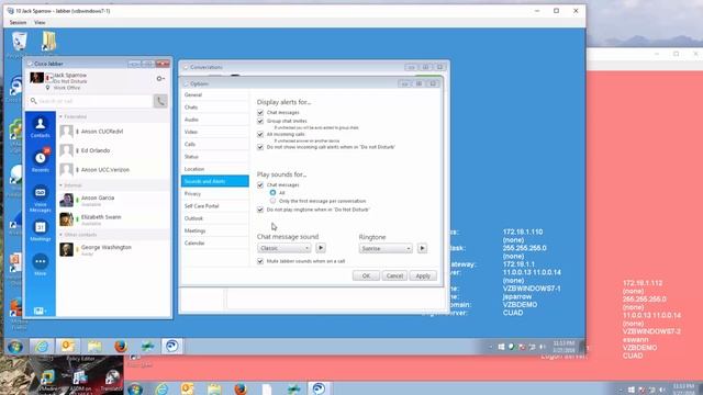 Verizon UCCaaS Jabber for Windows Options Patriotic Version смотреть онлайн