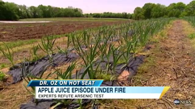 Dr. Oz Apple Juice in Arsenic Warning Under Fire: Personal Tests Showed High Levels of Toxin смотреть онлайн